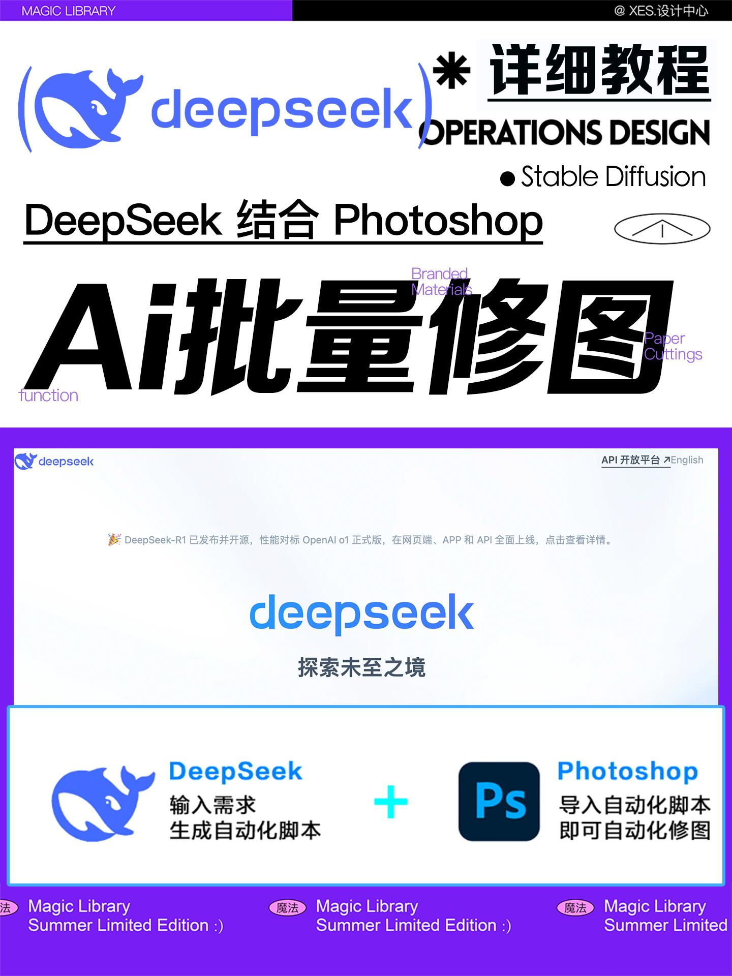 AI批量修图教程！DeepSeek+PS批量修图杀疯了