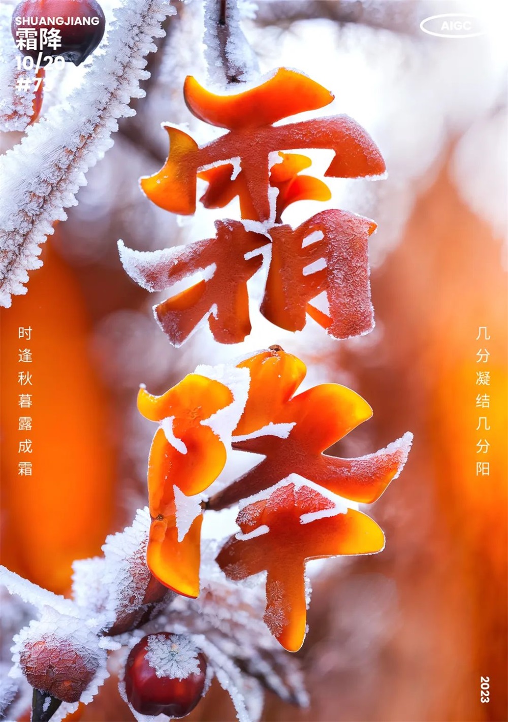 霜降！16张中文字体设计