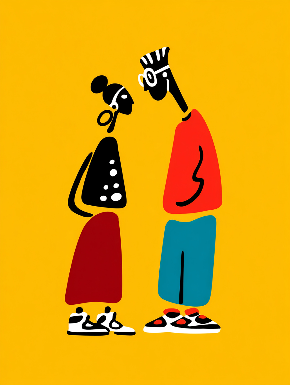 9张Midjourney抽象涂鸦风格插画！创作思路及提示词灵感！