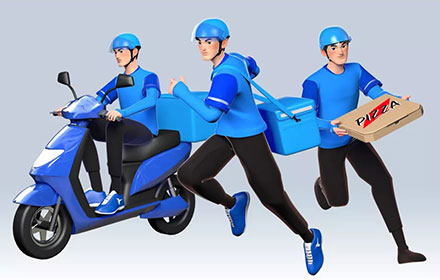 实战案例！饿了么蓝骑士 IP 视觉设计流程大揭秘！