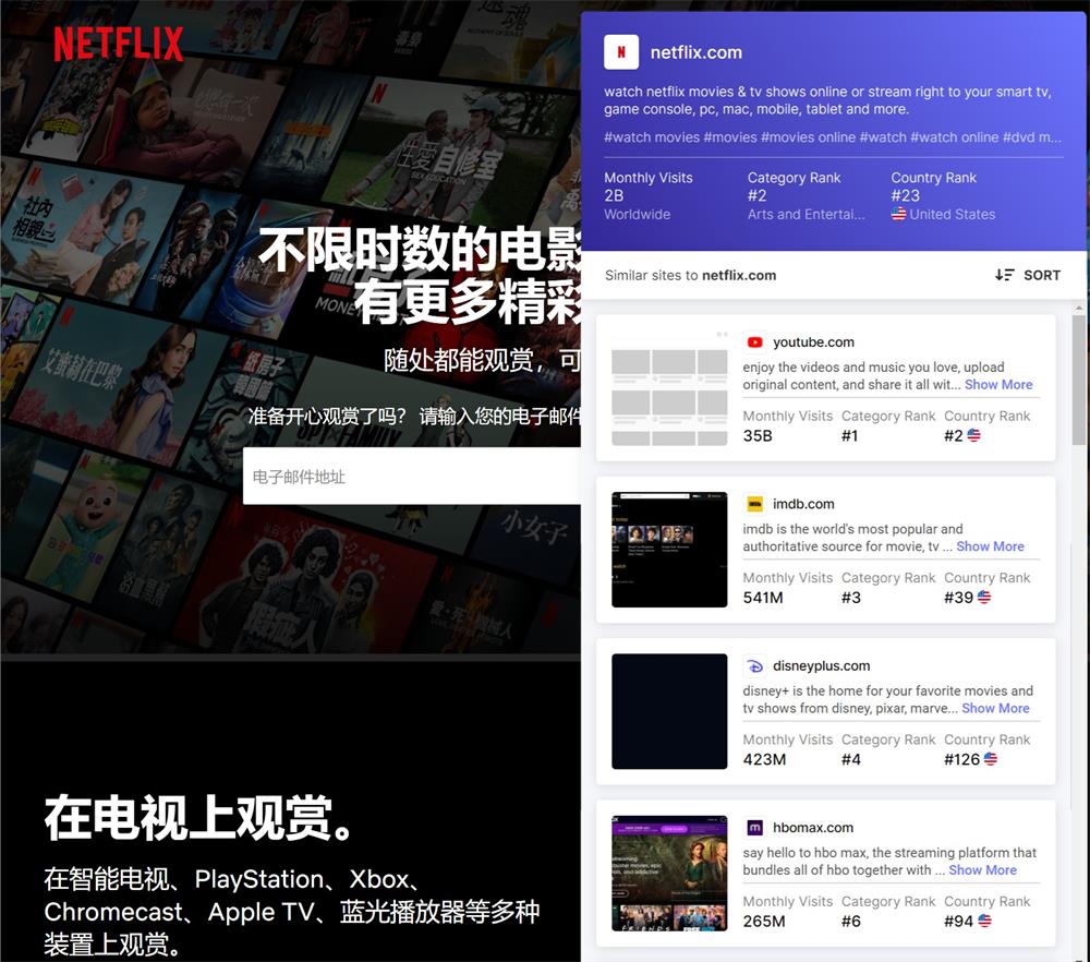 Similarsites超好用！一键搜索相似网站的神器