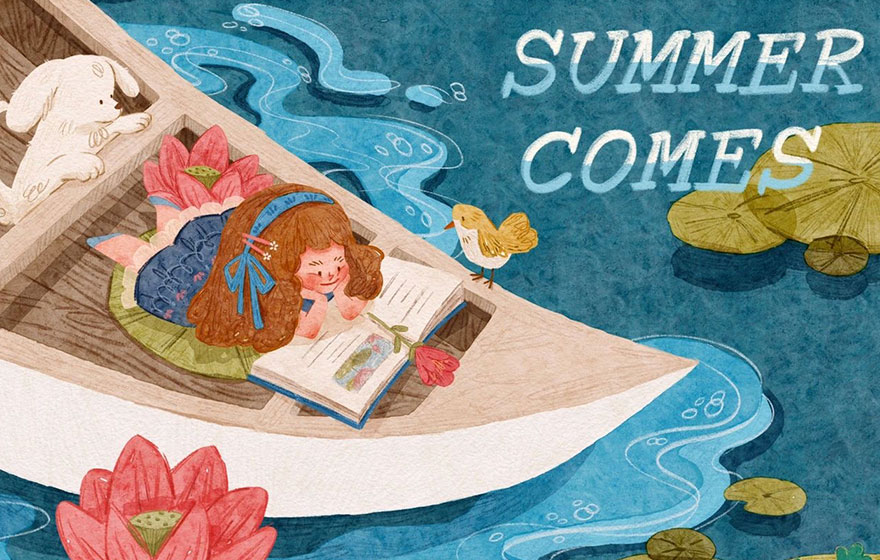 我能盯着她的插画看30分钟！细节爆炸！